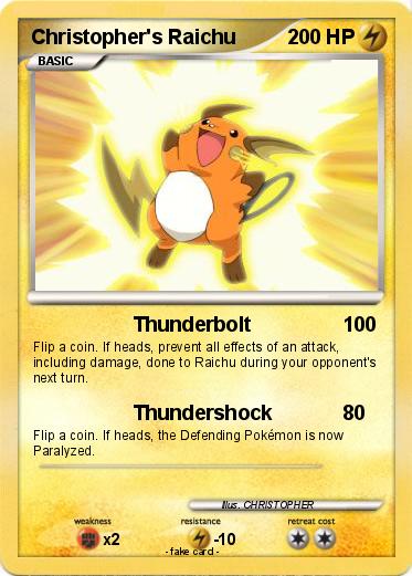Pokemon Christopher's Raichu
