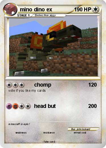 Pokemon mino dino ex