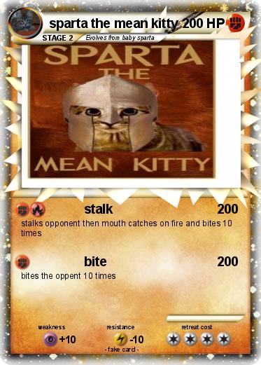 Pokemon sparta the mean kitty
