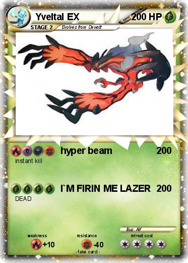 Pokemon Yveltal EX