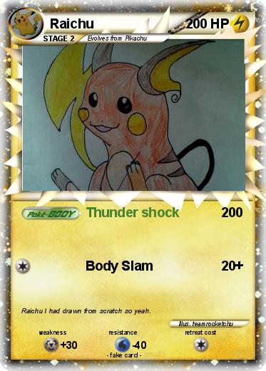 Pokemon Raichu