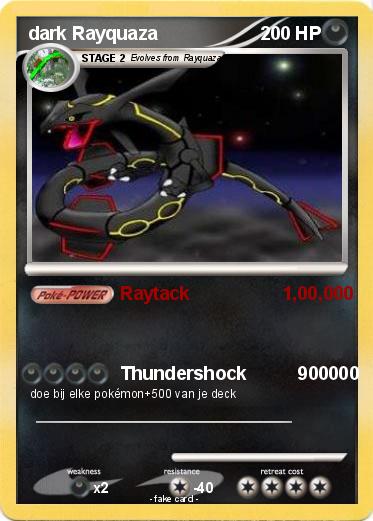 Pokemon dark Rayquaza