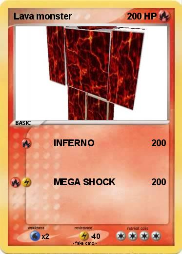 Pokemon Lava monster