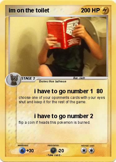 Pokemon im on the toilet