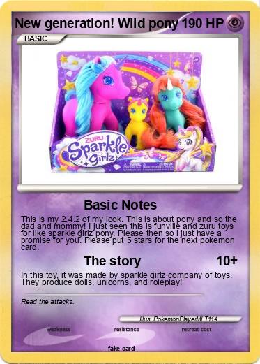Pokemon New generation! Wild pony