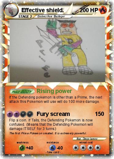 Pokemon Effective shield.