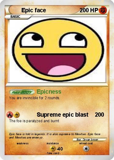 Pokemon Epic face