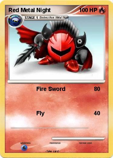 Pokemon Red Metal Night