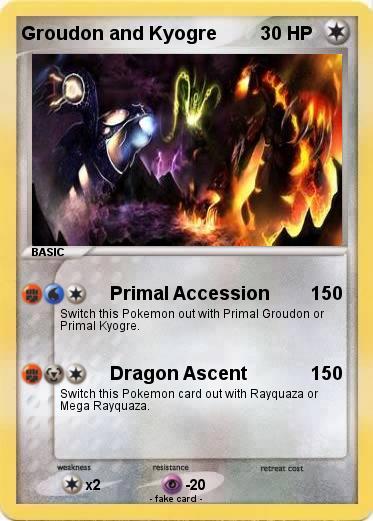 Pokemon Groudon and Kyogre