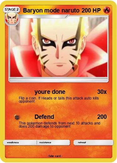 Pokemon Baryon mode naruto