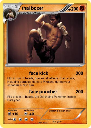 Pokemon thai boxer