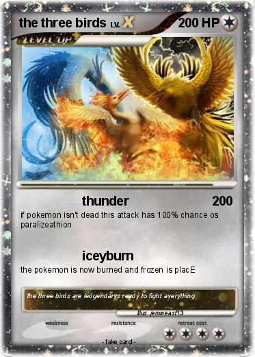 Pokemon the three birds