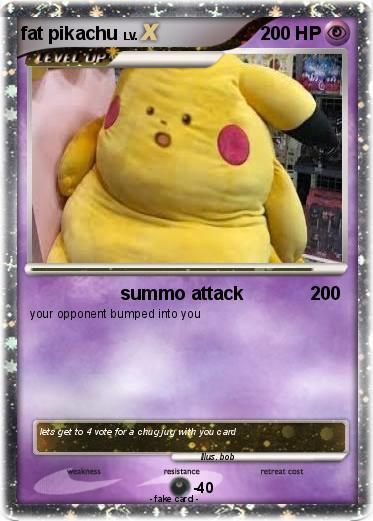 Pokemon fat pikachu