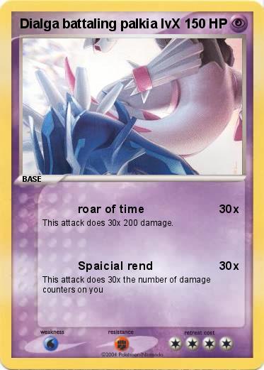 Pokemon Dialga battaling palkia lvX