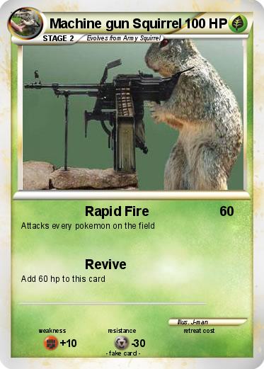 Pokemon Machine gun Squirrel