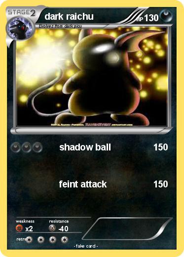 Pokemon dark raichu