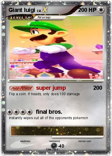 Pokemon Giant luigi