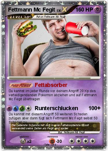 Pokemon Fettmann Mc Fegit