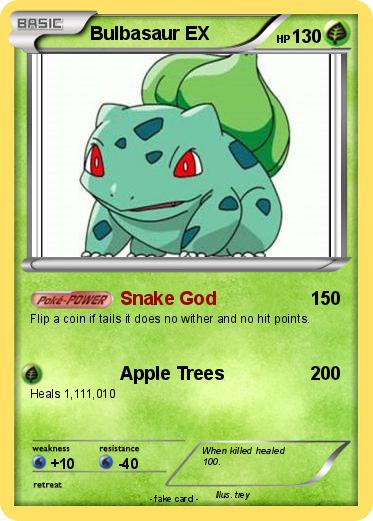Pokemon Bulbasaur EX