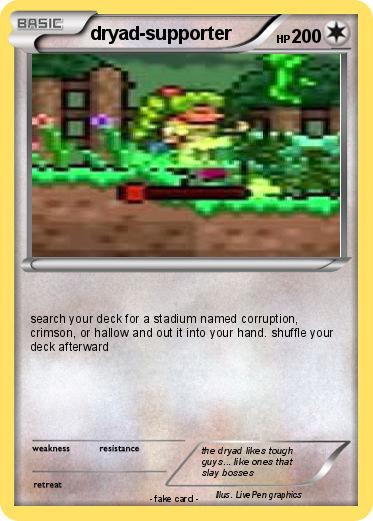 Pokemon dryad-supporter