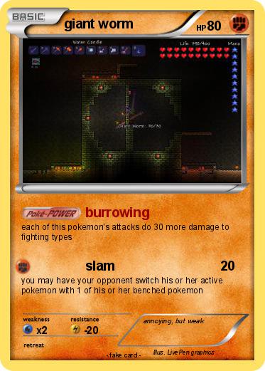 Pokemon giant worm