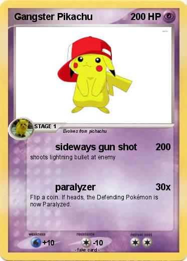 Pokemon Gangster Pikachu
