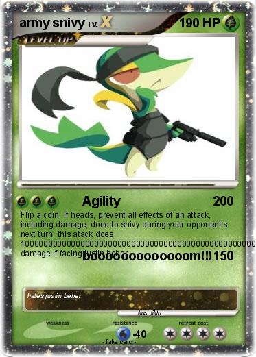 Pokemon army snivy
