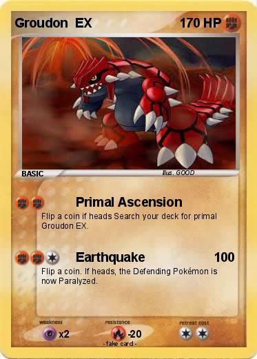Pokemon Groudon  EX