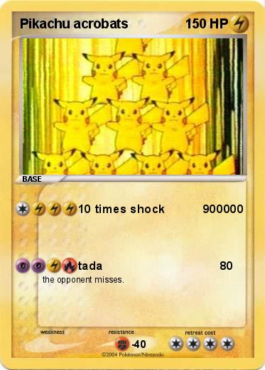 Pokemon Pikachu acrobats