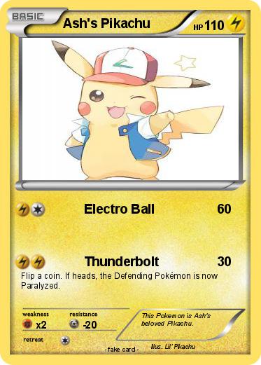 Pokemon Ash's Pikachu