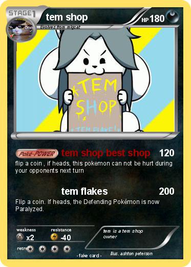 Pokemon tem shop