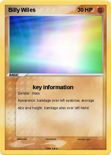 Pokemon Billy Wiles
