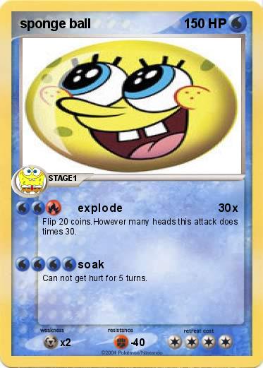 Pokemon sponge ball