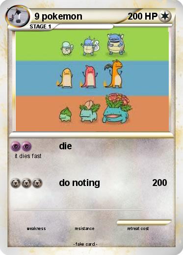 Pokemon 9 pokemon