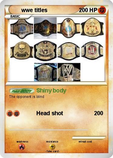 Pokemon wwe titles