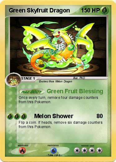 Pokemon Green Skyfruit Dragon