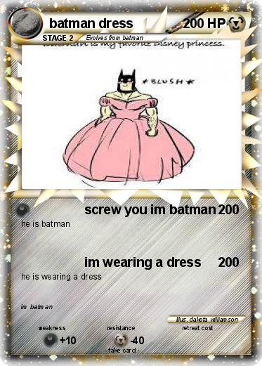 Pokemon batman dress