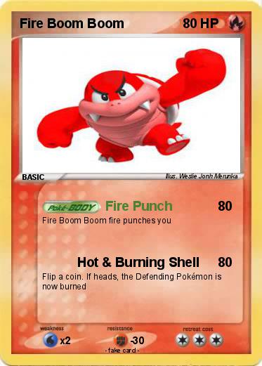 Pokemon Fire Boom Boom