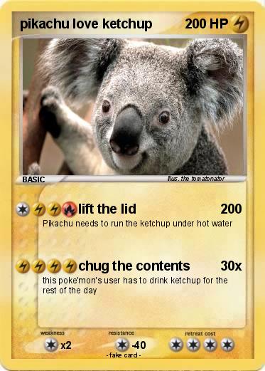 Pokemon pikachu love ketchup