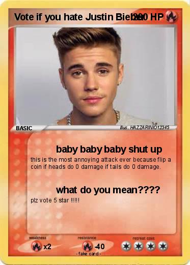Pokemon Vote if you hate Justin Bieber