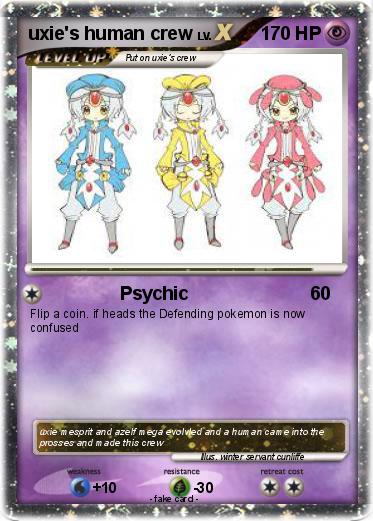 Pokemon uxie's human crew