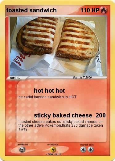 Pokemon toasted sandwich
