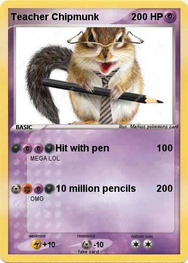 Pokemon Teacher Chipmunk