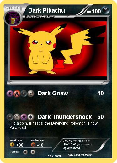 Pokemon Dark Pikachu