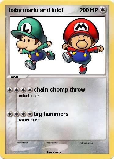 Pokemon baby mario and luigi