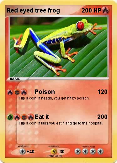 Pokemon Red eyed tree frog