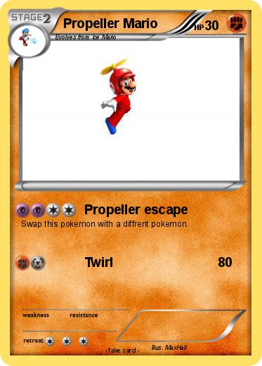 Pokemon Propeller Mario