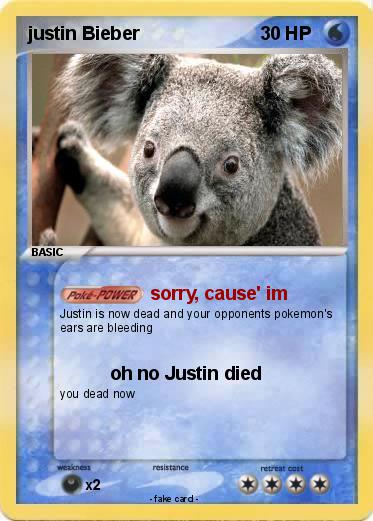 Pokemon justin Bieber