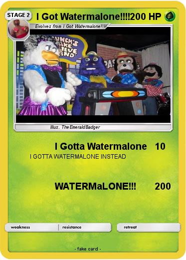 Pokemon I Got Watermalone!!!!