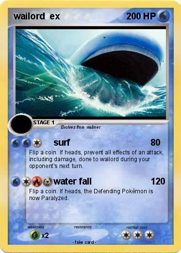 Pokemon wailord  ex